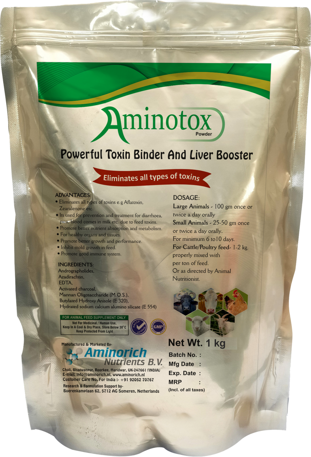 Aminotox Powder - Powerful Toxin Binder & Liver Booster for cattle