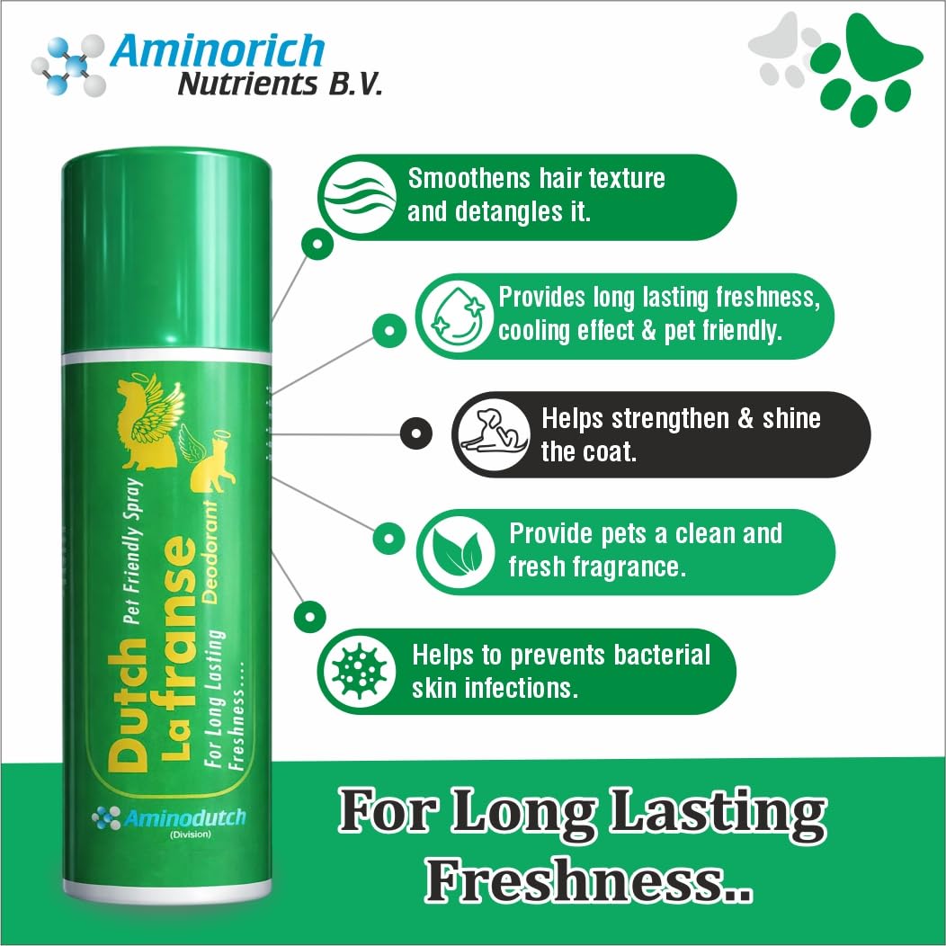 Dutch La Franse | Pet Friendly Spray Deodorant | For Long Lasting Freshness