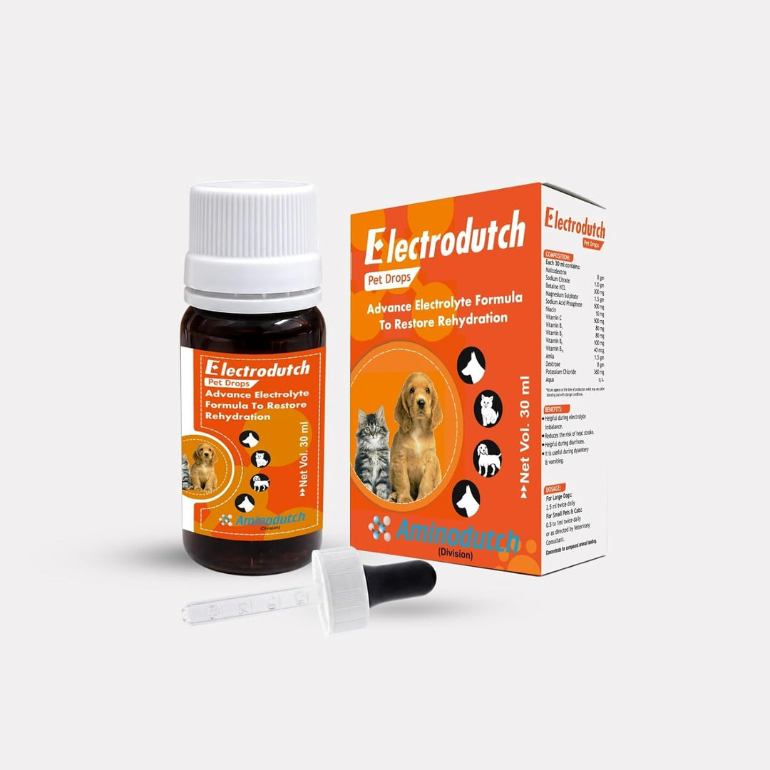 Electrodutch Pet Drops 30ml | Advance Electrolyte Formula To  Restore Rehydration