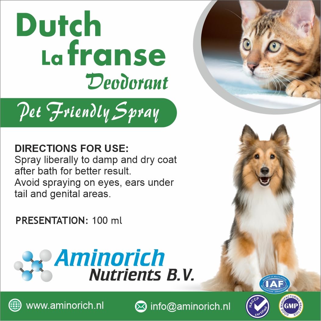Dutch La Franse | Pet Friendly Spray Deodorant | For Long Lasting Freshness