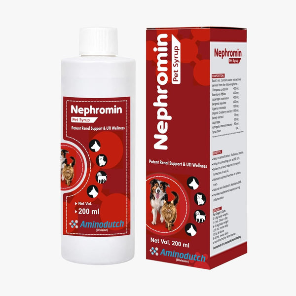 Nephromin Pet Syrup Potent Renal Support & UTI | 200ml