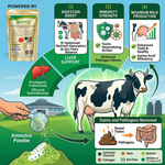 Aminotox Powder | Powerful Toxin Binder & Liver Booster for Cattle (Cow), Buffalo, Goat, Sheep & Poultry | Eliminates Feed Toxins, Supports Digestion & Liver Function