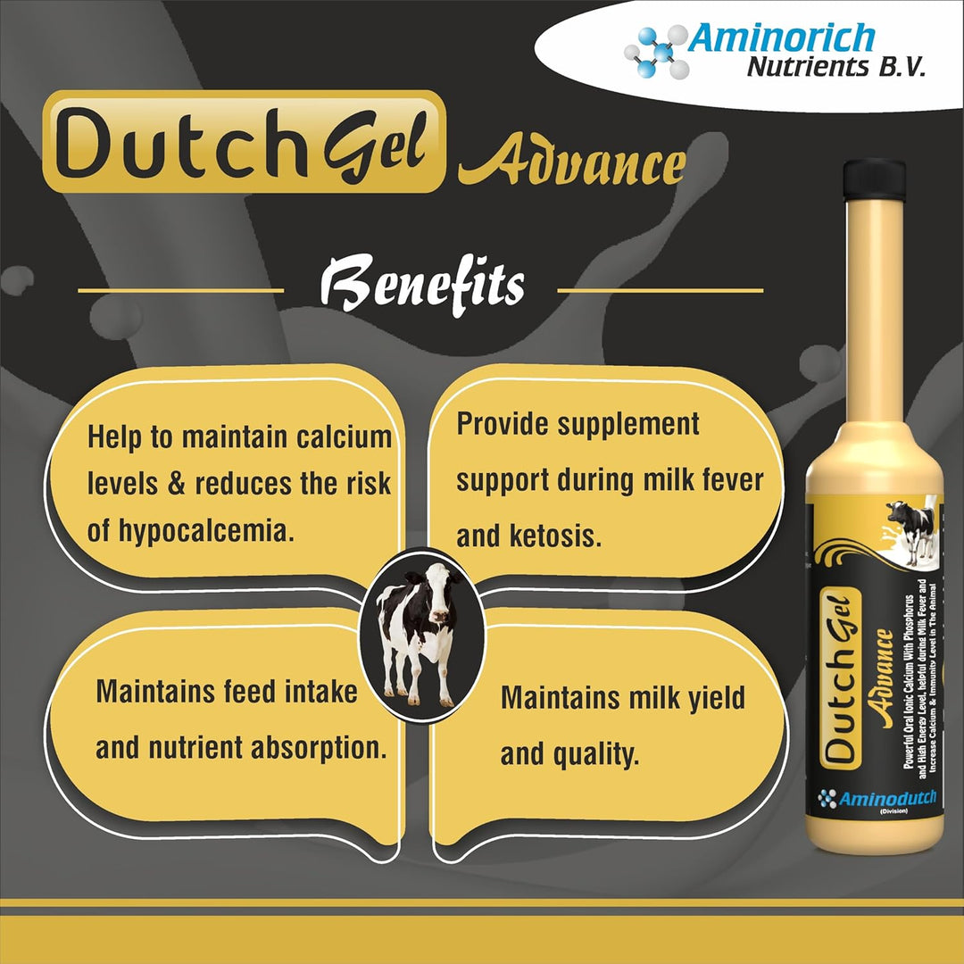 Dutch Gel Advance 300ml | Milk Booster Gel for Cattle