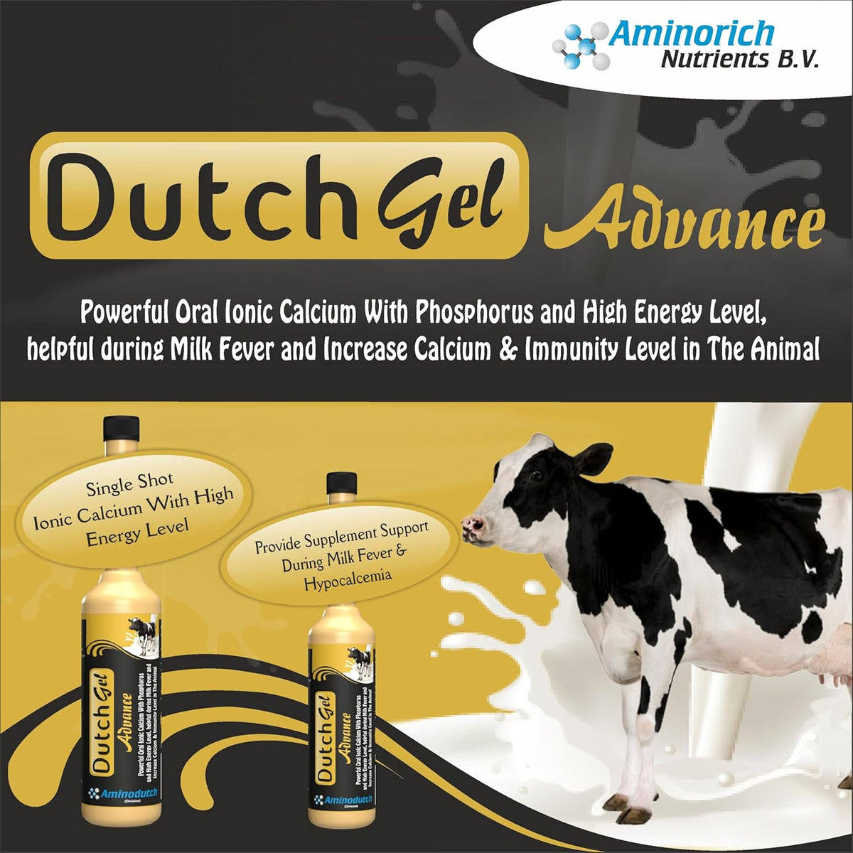 Dutch Gel Advance 300ml | Milk Booster Gel for Cattle