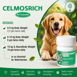 CELMOSRICH – A Proven Prebiotic & Probiotic Solution | 120 gm Granules | Supports Gut Health, Digestion & Nutrient Absorption in Animals