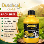 Dutchcal Gold Liquid Calcium Supplement for Cattle, Buffalo, Goat, Sheep & Poultry | Supports Milk Production, Bone Health & Lactation