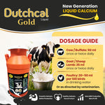 Dutchcal Gold Liquid Calcium Supplement for Cattle, Buffalo, Goat & Sheep 20ltr