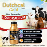 Dutchcal Gold Liquid Calcium Supplement for Cattle, Buffalo, Goat & Sheep 6ltr