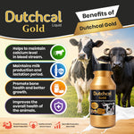 Dutchcal Gold Liquid Calcium Supplement for Cattle, Buffalo, Goat & Sheep 6ltr