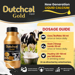 Dutchcal Gold Liquid Calcium Supplement for Cattle, Buffalo, Goat & Sheep 6ltr