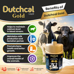 Dutchcal Gold Liquid – Premium Calcium & Mineral Supplement for Cattle, Buffalo, Goat, Sheep, Poultry | Boosts Milk Production, Bone Strength, Growth & Immunity 5ltr