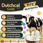 Dutchcal Gold Liquid – Premium Calcium & Mineral Supplement for Cattle, Buffalo, Goat, Sheep, Poultry | Boosts Milk Production, Bone Strength, Growth & Immunity