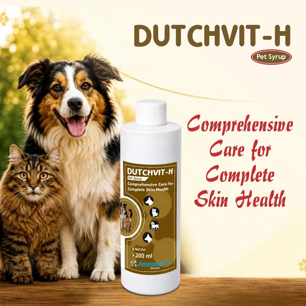 Dutchvit-H Pet Syrup 200ml | Comprehensive Care for Complete Skin Health