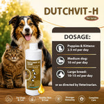 Dutchvit-H Pet Syrup 200ml | Comprehensive Care for Complete Skin Health