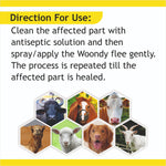 Woondy Flee Spray 100ml | Herbal Wound, Maggot & FMD Spray