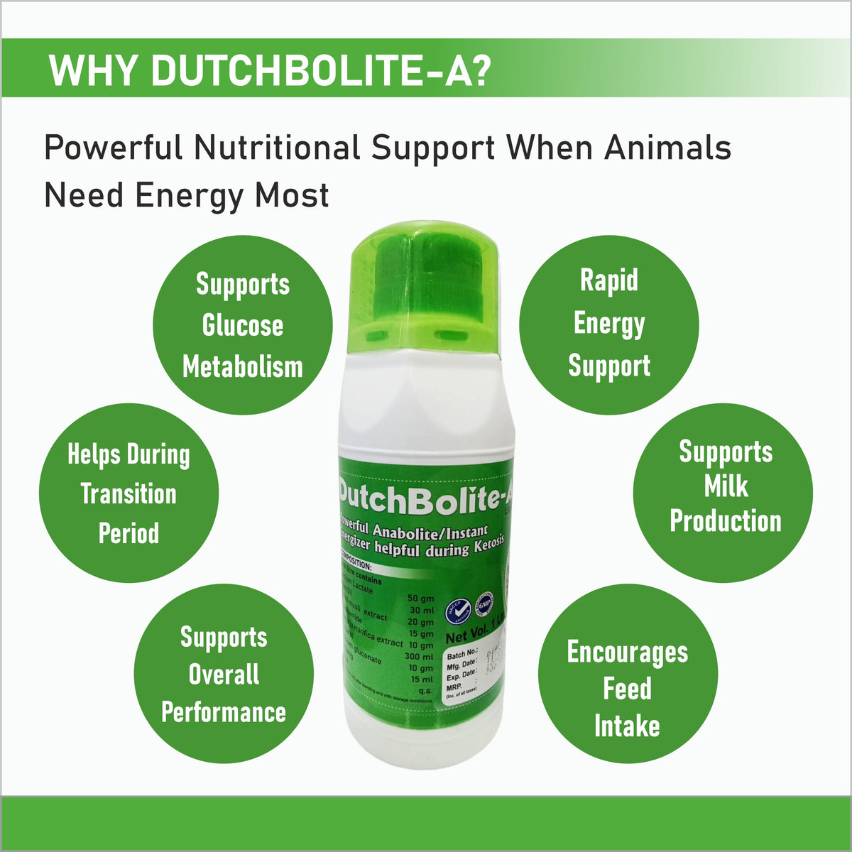 DutchBolite-A Liquid 1L |   Powerful Instant Energizer Helping  During Negative Energy (Ketosis)