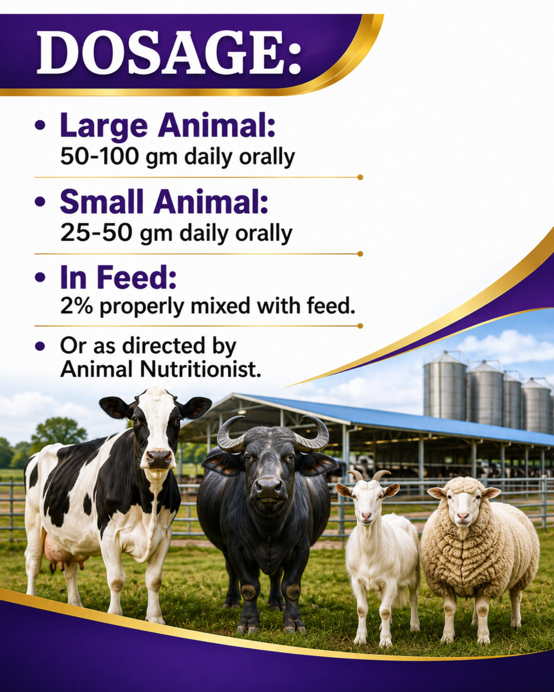 Dutchmin SS Powder 1 Kg | Advanced Chelated Mineral Supplement for Cattle, Buffalo, Goat & Sheep | Supports Production, Reproduction & Overall Health