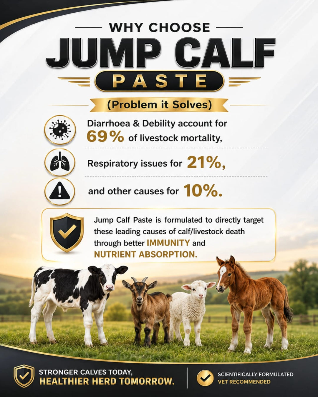 Jump Calf Paste 5Kg | Strong Growth Promoter with  Visible Effects