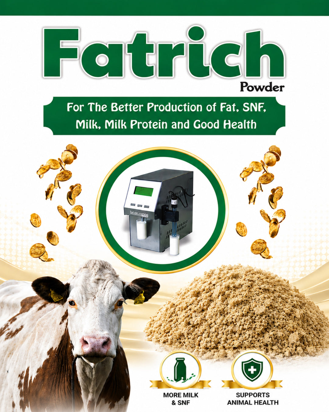 Fatrich Powder 5Kg |For The Better Production of Fat, SNF,  Milk, Milk Protein and Good Health